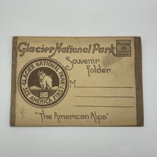 Vintage Glacier National Park Souvenir Postcard Folder Great Northern Railway MT picture