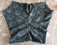 Comme des Garçons Vintage 90s 2000s Lace Corset Black M Rare picture