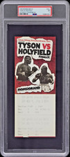 MIKE TYSON VS EVANDER HOLYFIELD 1996 BOXING FULL TICKET FLOOR SEAT🔥PSA 7 picture