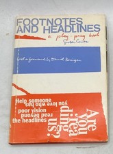 Footnotes and Headlines: a play-pray book Sister Corita Hardcover 1967 picture