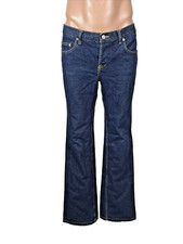 ROXY Quiksilver 90s y2k VINTAGE FLARE JEANS 7 Button Front Mom Jeans Surf RARE picture