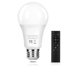 Yochoice A19 LED Light Bulbs 9W Dimmable Remote Control E26 60W Eq 3CCT picture