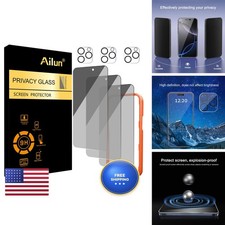Ailun Privacy Screen Protector Camera Lens Protector for iPhone 16 Pro Max picture
