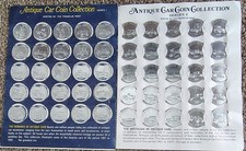 Franklin Mint 1969 Antique Car Coin Aluminum Collection Series 1 and 2 picture
