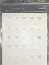 Pre Printed Tabs for the Residential Pool Contractors Trade Knowledge Florida picture