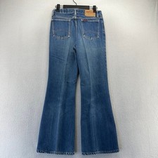 Vintage Texwood Jeans Men's FITS 27x27 Blue Flared Bell Bottom Wide Leg USA made picture