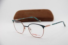 NEW ETNIA BARCELONA EMERALD BLTQ BLUE BROWN GUNMETAL AUTHENTIC EYEGLASSES 52-18 picture