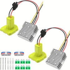 2Pcs 18V to 12V Converter Transformer for RYOBI 18V Battery 2-Pack Regulator DIY picture