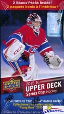 15/16 UD Series 1 Hockey Factory Sealed HUGE 12 Pack Blaster Box-2 Young Guns RC picture