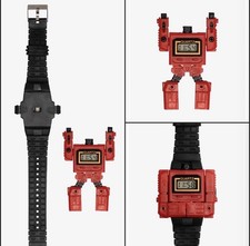 Robot Watch NEW Transforming Watch (Transformer Style ) Color Red picture