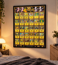 Pokemon 30th Anniversary Wall Art Poster, Pikachu Gaming Room Not a Card Display picture