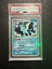 2005 POKEMON EX DELTA SPECIES #110 VAPOREON EX-HOLO DELTA SPECIES PSA 1 SWIRL 🌀 picture