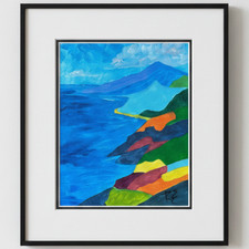 EMBRY Colorful Original 9x12 Landscape Acrylic 