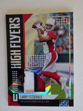 2018 Unparalleled High Flyers Larry Fitzgerald Game Used 3 Color Patch /50 picture