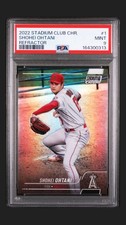 Topps 2022 Stadium Club Chrome Shohei Ohtani Refractor #1 PSA 9 Angels picture