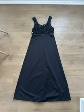 Vintage 1950's Black Sequined Evening Dress picture