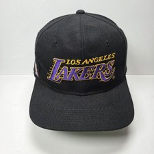 Vintage Sports Specialties NBA Los Angeles Lakers Wool Snapback Hat Plain Logo picture