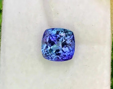 Natural Blue Tanzanite Cushion 8-10Ct Extremely Rare Certified Loose Gemstone picture
