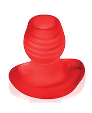 Oxballs Glowhole 2 Hollow Buttplug w/LED Insert Large - Red Morph picture