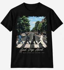 Classic Music Street Scene T-Shirt Men's Vintage Graphic Black Tee S - 5XL picture
