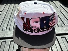 USA Adidas Soccer Hat Flag Snapback Cap from 94 World Cup New picture