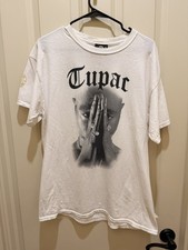 Cross Colours Men's Tupac Shirt White Large picture