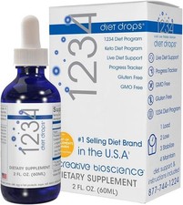 Creative Bioscience 1234 Diet Drops 2fl. Oz. blue dropper bottle picture