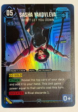 Sasha Yakovleva (Secret Rare) Beta 119 - Cyberpunk TCG Welcome to Night City NM picture