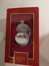  New 2022 Lenox Better TogetherChristmas Ornament Wedding Engagement Ring  picture