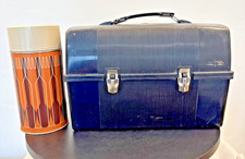 VTG '71 King Seeley THERMOS BRAND Lunchbox W/ 16oz Glass Thermos Made in USA picture