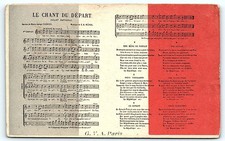 French music postcard: Le Chant du Départ, G. V. A. Paris picture