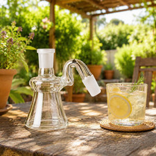 14mm 45° Mini Glass Dry Ash Catcher Premium Quality Smoking Tobacco Water Bong picture