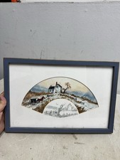 ed gifford signed artwork painting winter scene horse buggy 10x14 approx picture