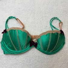Vintage Victoria's Secret Sexy Little Things Bra Size 32C Green picture