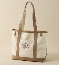 New American Eagle Peanuts Snoopy Fall Off Duty Canvas Tote Bag W/tags picture