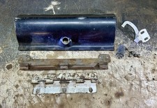 1955 - 1956 PONTIAC DASHBOARD GLOVE BOX LID / HINGE / ARM ( OEM USED SET ) A+ picture