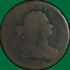 1804 Draped Bust Half Cent Almost Good AG Coin #49918 picture