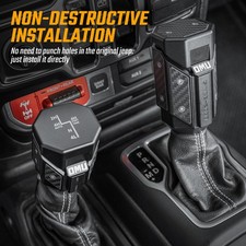 For 2018-2026 Jeep Wrangler JL/Gladiator JT Aluminum Alloy Gear Shift Knob OMU picture