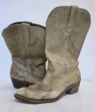 Vintage Landis Cowboy Boots  Mens Size 10 Brown Tan Western Leather picture