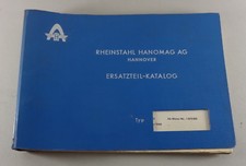 Parts catalogue / spare parts list Hanomag robust tractor / tractor picture