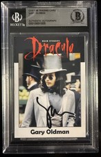 1992 DRACULA GARY OLDMAN BECKETT BAS Signed Autographed Auto Movie Trading Card picture