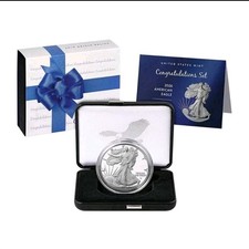 2026 P 1 oz Proof American Silver Eagle Congratulations Coin Set picture