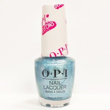 OPI Barbie The Movie Nail Polish Yay Space Shimmery Baby Blue 0.5 oz NEW picture