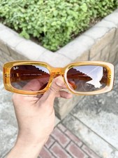 New Ray Ban Kiliane RB4395 4395 Yellow Orange Brown Lens Size 54/21 picture