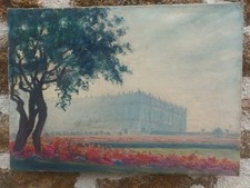 french post impressionist oil on canvas Versailles 1933 signed 