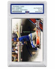 Ben Zobrist Signed Cubs 2016 Topps WS Champions Baseball Card #WS-14 (PSA/DNA) picture