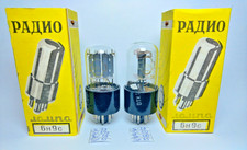 2 pcs NEW 6N9S / 6SL7/ 1579  Reflector tubes Matched Pair Same Date 03.1978 picture