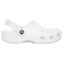 Crocs White Unisex Adult Classic Slip On Sandals Ultra Light Water-Friendly picture