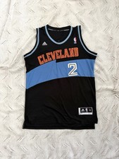 RARE adidas Kyrie Irving #2 Cavaliers NBA Jersey Size S Black/Blue picture