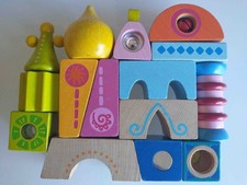 Rare HABA Cordoba Sensory Blocks 15 piece Set Made in Germany Waldorf Montessori picture
